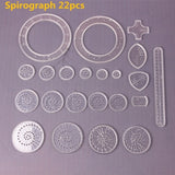 22pcs Spirograph Drawing toys set Interlocking Gears & Wheels Drawing Accessories Creative Educational Toy For children