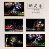 4Pcs/set Magic Colorful A5 Drawing Board Paper Painting Scraping Children Learning Education Toys Painting Doodle Scratch Toys
