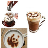 Fancy cappuccino coffee printing template- it comes 16 pcs designs