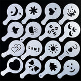 Fancy cappuccino coffee printing template- it comes 16 pcs designs