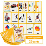 Children Baby English Learning Word Card Pocket Flash Learning Montessori Educational Toys Word Table Game Card for Kids