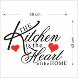 Stylist Kitchen Wall Stickers Vinyl Wall Decals for Kitchen English Quote Home Decor Art Decorative Stickers PVC Dining Room For Bar PVC