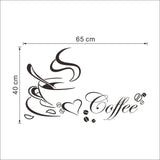 Stylist Kitchen Wall Stickers Vinyl Wall Decals for Kitchen English Quote Home Decor Art Decorative Stickers PVC Dining Room For Bar PVC