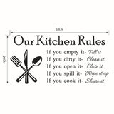 Stylist Kitchen Wall Stickers Vinyl Wall Decals for Kitchen English Quote Home Decor Art Decorative Stickers PVC Dining Room For Bar PVC