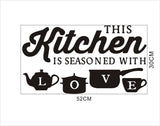 Stylist Kitchen Wall Stickers Vinyl Wall Decals for Kitchen English Quote Home Decor Art Decorative Stickers PVC Dining Room For Bar PVC
