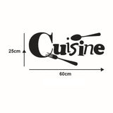 Stylist Kitchen Wall Stickers Vinyl Wall Decals for Kitchen English Quote Home Decor Art Decorative Stickers PVC Dining Room For Bar PVC