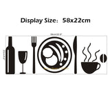 Stylist Kitchen Wall Stickers Vinyl Wall Decals for Kitchen English Quote Home Decor Art Decorative Stickers PVC Dining Room For Bar PVC