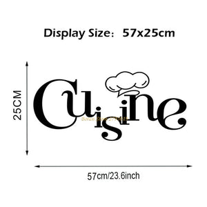 Stylist Kitchen Wall Stickers Vinyl Wall Decals for Kitchen English Quote Home Decor Art Decorative Stickers PVC Dining Room For Bar PVC