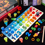 Wooden Educational toys for Preschool - Numbers, shapes and geometric figures.