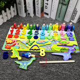Wooden Educational toys for Preschool - Numbers, shapes and geometric figures.