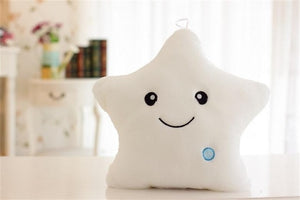 Glowing star soft cushion with LED Light