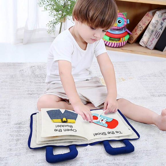Baby Books Learning Education 3D Quiet Fabric Activity Story Book for Toddlers
