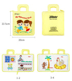 Baby Books Learning Education 3D Quiet Fabric Activity Story Book for Toddlers