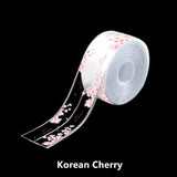 cool designs waterproof bathroom/sink sealing strip tape 3.2Mx3.8 PVC Self Adhesive Mold Proof Wall Stickers for Kitchen Stove Toilet Gap
