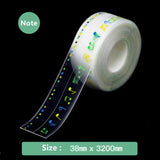 cool designs waterproof bathroom/sink sealing strip tape 3.2Mx3.8 PVC Self Adhesive Mold Proof Wall Stickers for Kitchen Stove Toilet Gap