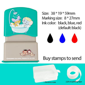 Children's Custom Student's Name Stamp  - Waterproof Name Sticker