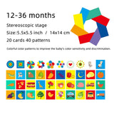 Montessori Baby Toys Black & White Flash Cards High Contrast Visual Stimulation Learning Activity Flashcards