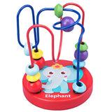 Baby Montessori Educational Math Toy Wooden mini Circles Bead Wire Maze Roller Coaster Abacus Puzzle toys For Kids Boy Girl Gift