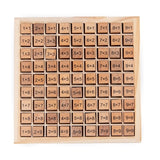 Educational Wooden Toys for Kids - 99 Multiplication Table Math Arithmetic Teaching Aids