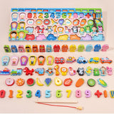 Wooden  Educational Toys For Children. shapes, alphabet, numbers with colour match board
