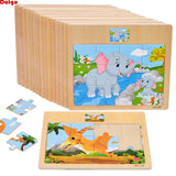 12/9 PCS  Wooden Puzzles for Kids