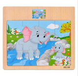 12/9 PCS  Wooden Puzzles for Kids
