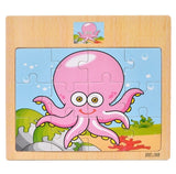 12/9 PCS  Wooden Puzzles for Kids