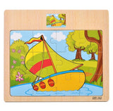 12/9 PCS  Wooden Puzzles for Kids