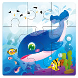 12/9 PCS  Wooden Puzzles for Kids