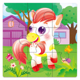 12/9 PCS  Wooden Puzzles for Kids