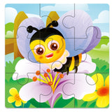 12/9 PCS  Wooden Puzzles for Kids