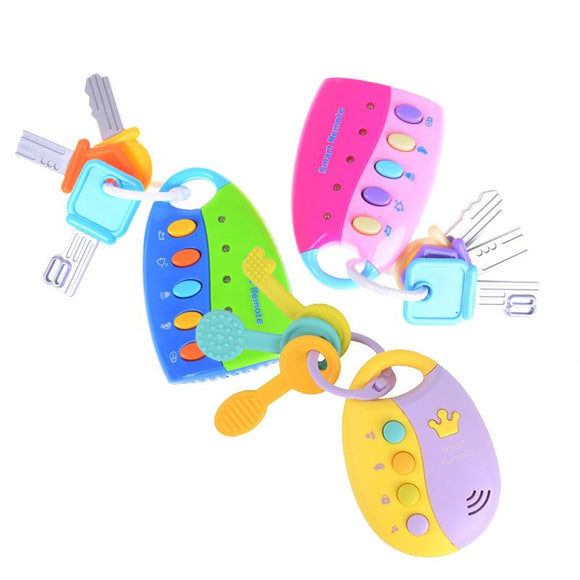 Baby Toy Musical Car Key Vocal Smart Remote Car Voices Pretend Play Educational Toys For Children Baby Music Toys