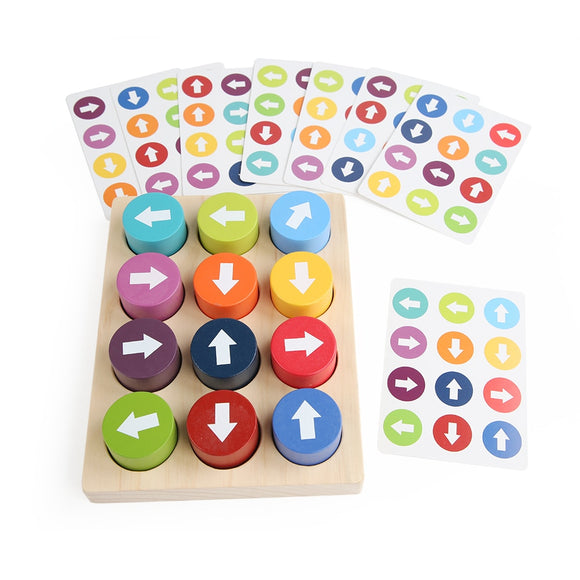 Wooden Arrow Match Game -it will help to Develop Child’s Cognition Of The Direction