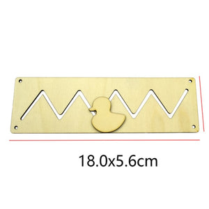Children Busy Wood Board Accessories with DIY Toy Material Early Education Activity