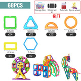 Magnetic Designer Building Blocks 21-180pcs Magnetic Construction Set