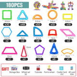 Magnetic Designer Building Blocks 21-180pcs Magnetic Construction Set