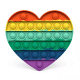 Pop Fidget Stress reliever Toys -Rainbow Push  Bubble