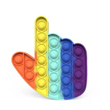 Pop Fidget Stress reliever Toys -Rainbow Push  Bubble