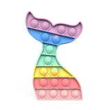 Pop Fidget Stress reliever Toys -Rainbow Push  Bubble