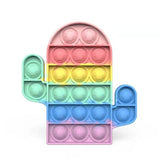 Pop Fidget Stress reliever Toys -Rainbow Push  Bubble