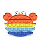 Pop Fidget Stress reliever Toys -Rainbow Push  Bubble
