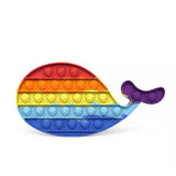 Pop Fidget Stress reliever Toys -Rainbow Push  Bubble