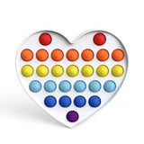 Pop Fidget Stress reliever Toys -Rainbow Push  Bubble