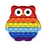 Pop Fidget Stress reliever Toys -Rainbow Push  Bubble