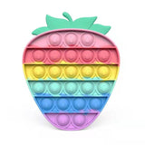 Pop Fidget Stress reliever Toys -Rainbow Push  Bubble