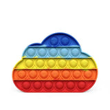 Pop Fidget Stress reliever Toys -Rainbow Push  Bubble
