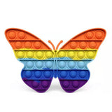 Pop Fidget Stress reliever Toys -Rainbow Push  Bubble
