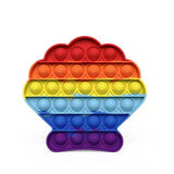 Pop Fidget Stress reliever Toys -Rainbow Push  Bubble