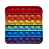 Pop Fidget Stress reliever Toys -Rainbow Push  Bubble