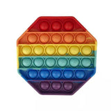 Pop Fidget Stress reliever Toys -Rainbow Push  Bubble